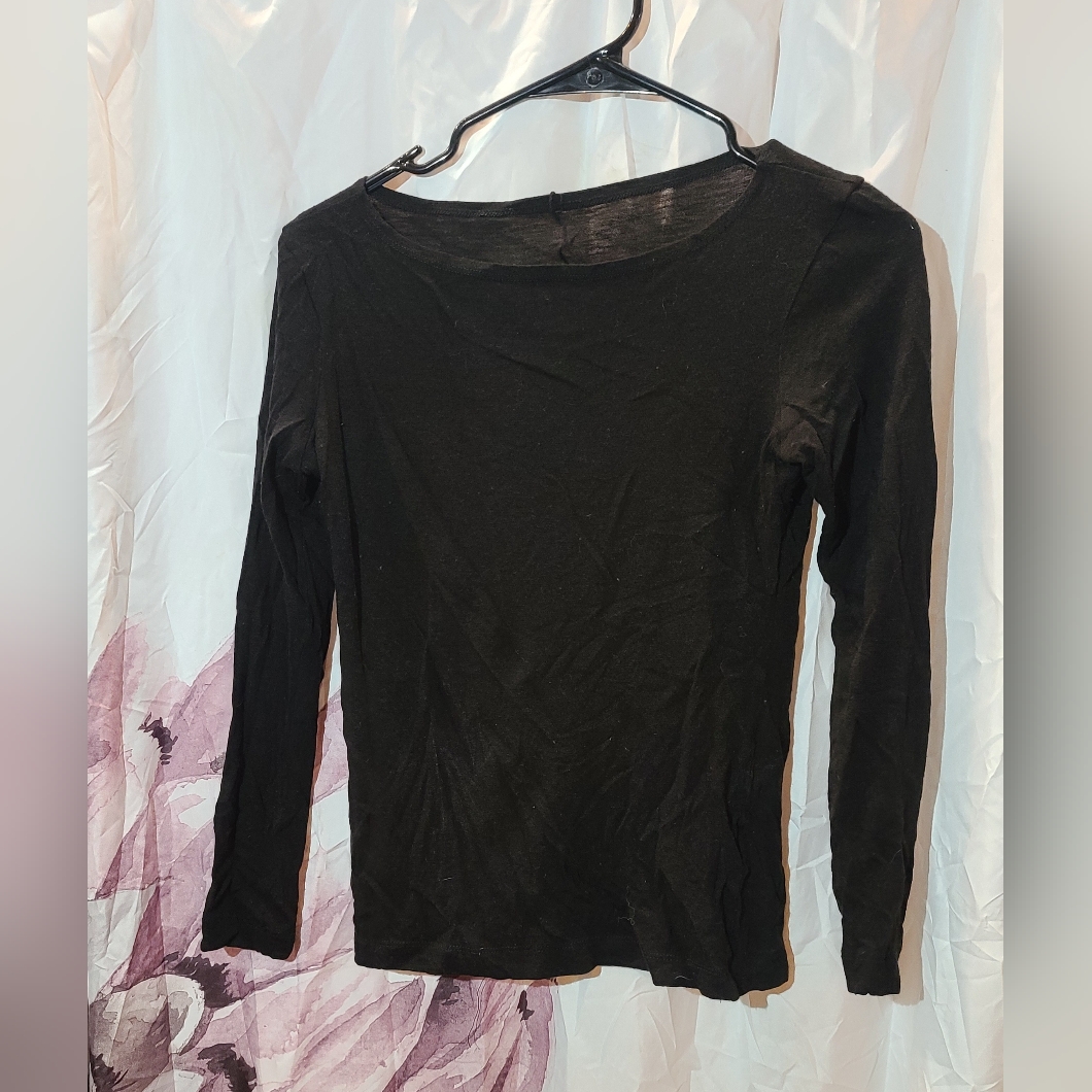 Black Long Sleeve Shirt Talk Talk Brand Size Small